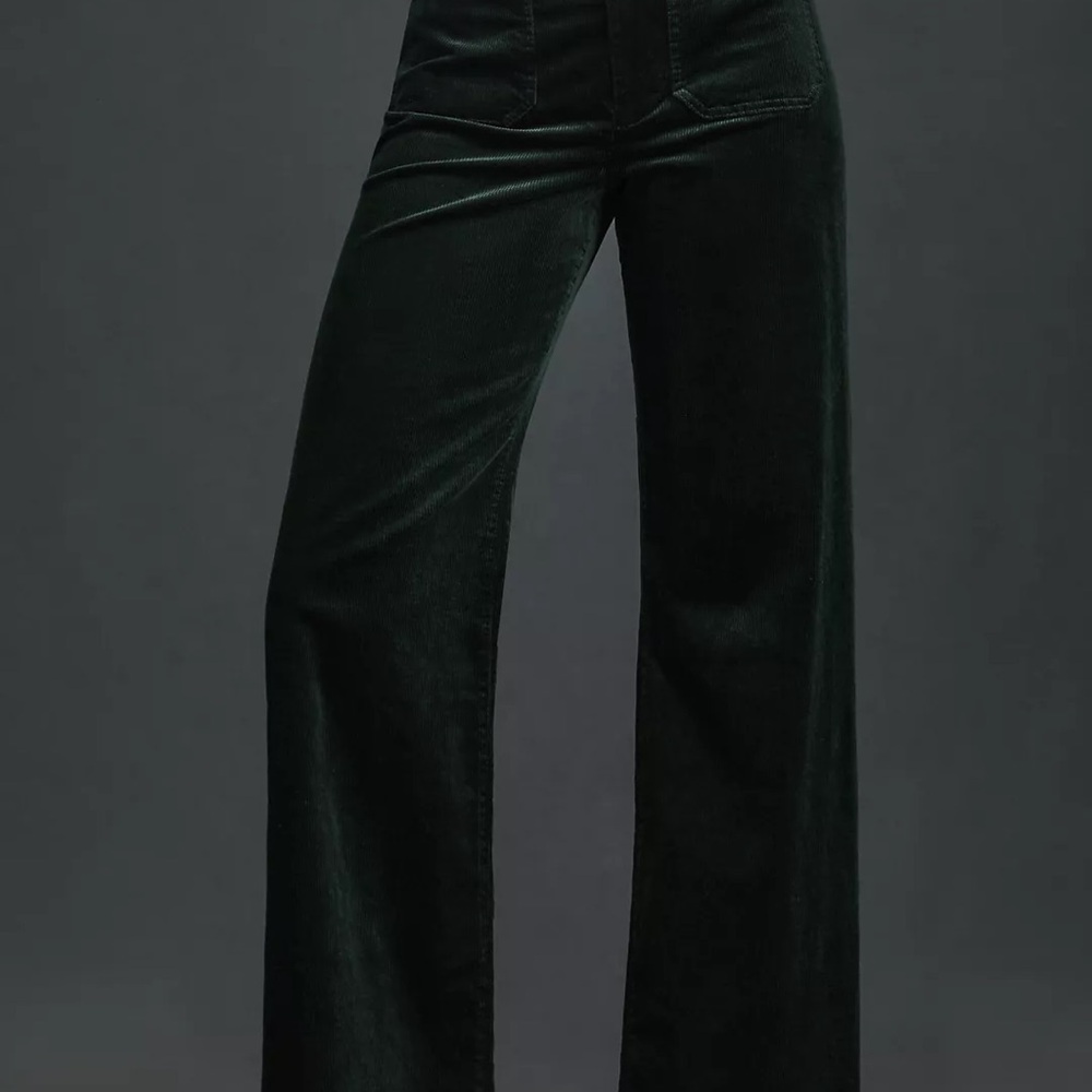 Anthropologie The Colette Corduroy Full-Length Wide-Leg Pants by Maeve Green